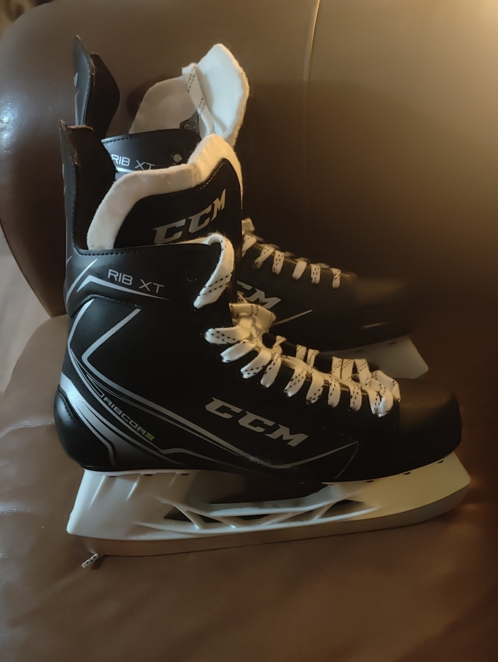 CCM Rib XT Men's Black and White Ice Hockey Skates